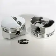 DSS Piston Set 8705-4040; E-Series 4.040 in., Flat Top, 6 in. Rod for 350 SBC