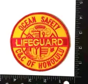 Patch Ocean Safety Lifeguard C&C Of Honolulu Iron Sew High Quality