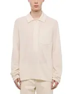 Helmut Lang Linen Polo Sweater