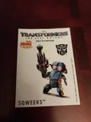 2017 Transformers SQWEEKS (The Last Knight) Sticker ( Sonic Wacky Pack)