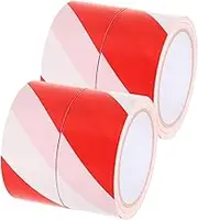 CHILDWEET Non-adhesive Warning Tape 4 Rolls of Pe Hazard Tape for Property Line Markers Halloween Decor and Temporary Barricades