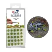 WWS Static Grass Tufts x 100 – Muddy, 2mm – Model Railway Wargame Scenery