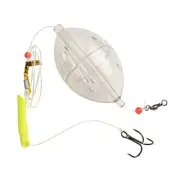 Oval Shape Sea Fishing Float with Removable Hollow Ball and Hook Strap