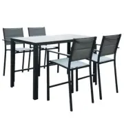 SA NEW Sunscape Madrid 5 Piece Outdoor Bar Table & Chairs Set