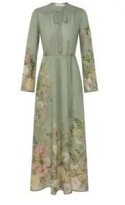 Zimmermann Waverly Billow Maxi Dress. Size 0. Silk
