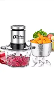 Kitchen in the Box Food Processors,Small Meat Grinder & Food Chopper Electric