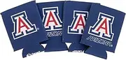Desert Cactus University of Arizona Can Insulator Beverage Cooler 4 Pack Foam Beverage Holder UA Wildcats (4 Pack Can)