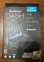 Brookstone Dash Case Fits iPad Mini Apple NOS Keyboard Bluetooth