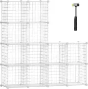 TUMUCUTE Closet Organizer,12-Cube Organizers 12 Cubes, White Plus Iron