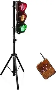 Red Yellow Green Traffic Signal Light,Traffic Safety Education Props for Early Education,Learning & Education,with Remote Control,