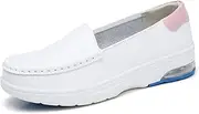 [NVBHOF] Professional Orthopedic Nursing Shoes with Arch Support, Comfortable and Slip-Resistant Work Chef Shoes for Women Food Service (Color : Pink, Size : 6 AU)