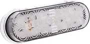 Maxxima 6" Oval LED Back-Up Lightning Series for Trucks and Heavy Duty Vehicles, Clear Lens, PL-3 Connector