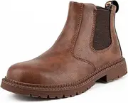 [Dajingkj] Steel Toe Work Boots for Women Waterproof Lightweight Slip-on Safety Shoes Industrial Construction Outdoor Sneakers