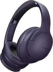 DOQAUS Bluetooth Wireless Headphones Over Ear, 90H Playtime, 3 EQ Mode, Hifi Stereo Bass Headphoens with Mic, Bluetooth 5.3 Foldable Headphones Wireless with Memory Protein Earpad for Phone/PC(Purple)