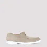[Kiton] Kiton-Beige Calf Leather Loafers-Uomo 43.5 IT