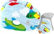 [WOSHJIUK] Working Hat 2 Pack Scrub Caps for Women,Cartoon Cloud Airplane,Tie Back Cap Adjustable Scrub Hat