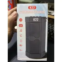 在飛比找蝦皮購物優惠-3C商品 k22 portable speaker（黑色）藍