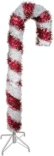 Kurt S. Adler Unlit Red and White Tinsel Candy Cane Indoor Décor, 48-Inches