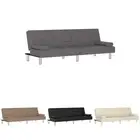 Sofa Bed Futon Couch Day Bed Lounge Sofa with Cup Holders Faux Leather vidaXL