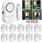 10x Wireless Door Window Entry Alarm Loud Wireless Burglar Intruder Sensor Alert