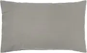Bambury Temple Organic Cotton Sheet Set, King Single Bed, Grey