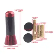3.5cm Red Car Screw Radio Short Stubby Antenna w/ screws Kit Accessories Set (for: Chevrolet)