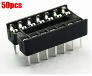 50Pcs DIP14 Sockets Adaptor 14 Pin Solder Type New Ic pc