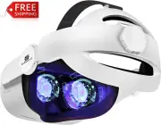 Saqico Head Strap for Oculus Quest 2, 3-In-1 Adjustable Halo Headband, Replaceme