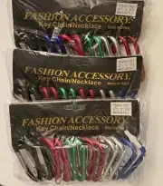 3" Aluminum Carabiner D-Ring Key Chain Spring Snap Clip Hook Assorted 36 PCS