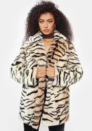 [Girlfriend Material] Tiger Hendrix Faux Fur Coat