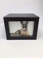 Pet Urn Peaceful Pet Memorial Keepsake Urn,Photo Box Pet Cremation Urn,Dog