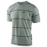 Troy Lee Designs Flowline Short Sleeve Jersey Stacked Smoke Green Size Small