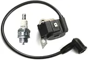 [Realman] 42034001301 42034001302 Ignition Coil Module Magneto with BM6A Spark Plug for Stihl Mist Blower SR320 SR340 SR420 Backpack Blower BR320 BR320L BR340 BR340L BR380 BR420 BR420C Leaf Blower