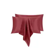 Linenova Silky Smooth Satin King Pillowcase 2 Pack