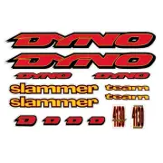 DYNO - 1995 Slammer Team decal set for Chrome frame - old school bmx
