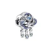 Pandora Cloud & Swallow Charm 792569C01 - Sterling Silver, Blue Man-Made Crystal