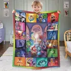Inside Out 2 Plush Blanket Fleece Blanket Soft Cozy Throw Sofa Bed BLANKET Gift