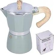 Coffee Maker, Easy to Use Coffee Pot Permanent Reusable Removable Filter Coffee Dripper Pour Over Brewer Pot Easy to Use and Clean, for Home for Delicious Coffee-Lake Teal