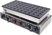 50 Holes Commercial Pancake Maker, Waffle Pancake Machine, Dutch Pancake Machine for Kitchen, Restaurant, Evenly Heated with a Timer