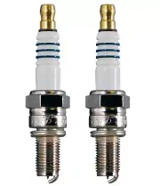 Denso Pair Set of 2 Iridium Power Spark Plugs Gap 0.035 For Buell Suzuki Yamaha