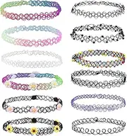 [Generic] Skin-friendly Rainbow Collar Lightweight And Easy-to-Wear Fashion Accessory Lightweight And Portable Elastic Collar Lace