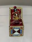 Vintage ESTEE LAUDER Solid Perfume Compact "Jack in the Box" 1999 White Linen