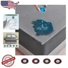 King Fitted Mattress Protector: Waterproof & Machine Washable with Deep Pocket
