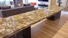 60"x30" Petrified Wood Stones Sofa Side Console Table Home Interior Furniture