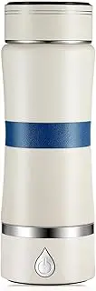 3-in-1 Portable Molecular Hydrogen Water Generator Hydrogen Rich Water Bottle Water Ionizer Machine 3 Minutes Make Hydrogen Concentration Up to 1300-1800 PPB Anti-Oxidation and Anti-Aging 360 ML