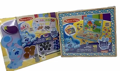MELISSA AND DOUG MAGNETIC PICTURE GAME And Chunky Puzzle BLUES CLUES