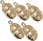 DOITOOL 5pcs Pet Bells for Dogs and Cats DIY Collar Charms Durable Craft Pendants with Sound for Pet Decorations and Training