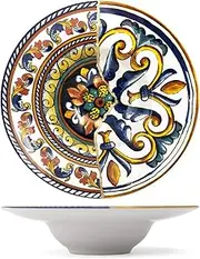 PENGO Positano 27 cm Decorated Pasta Plate, Multi-Colour, 0.01 mm