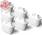 6-Pack Water Filter Cartridges Compatible with Brita Maxtra+ Mavea Marella Jug