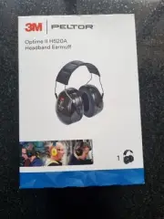 3M Peltor H520A Optime II 2 Headband Earmuffs Ear Muffs Noise Protection Class 5